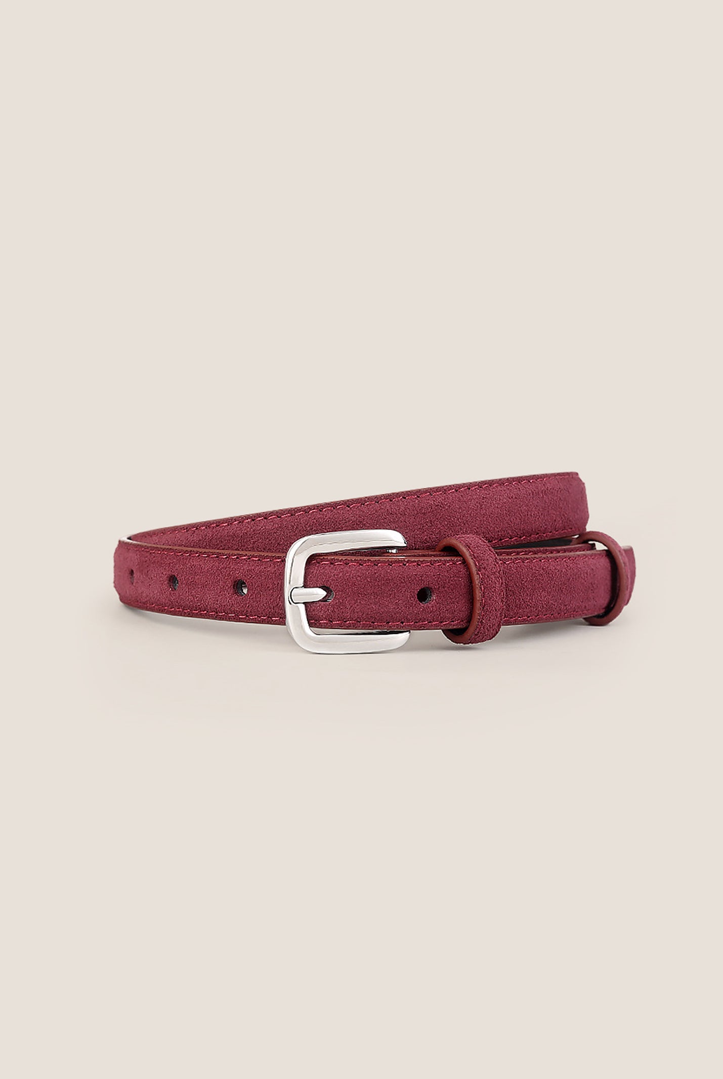 Luxury Suede Decorative Belt With Durable Alloy Buckle by LINTICO