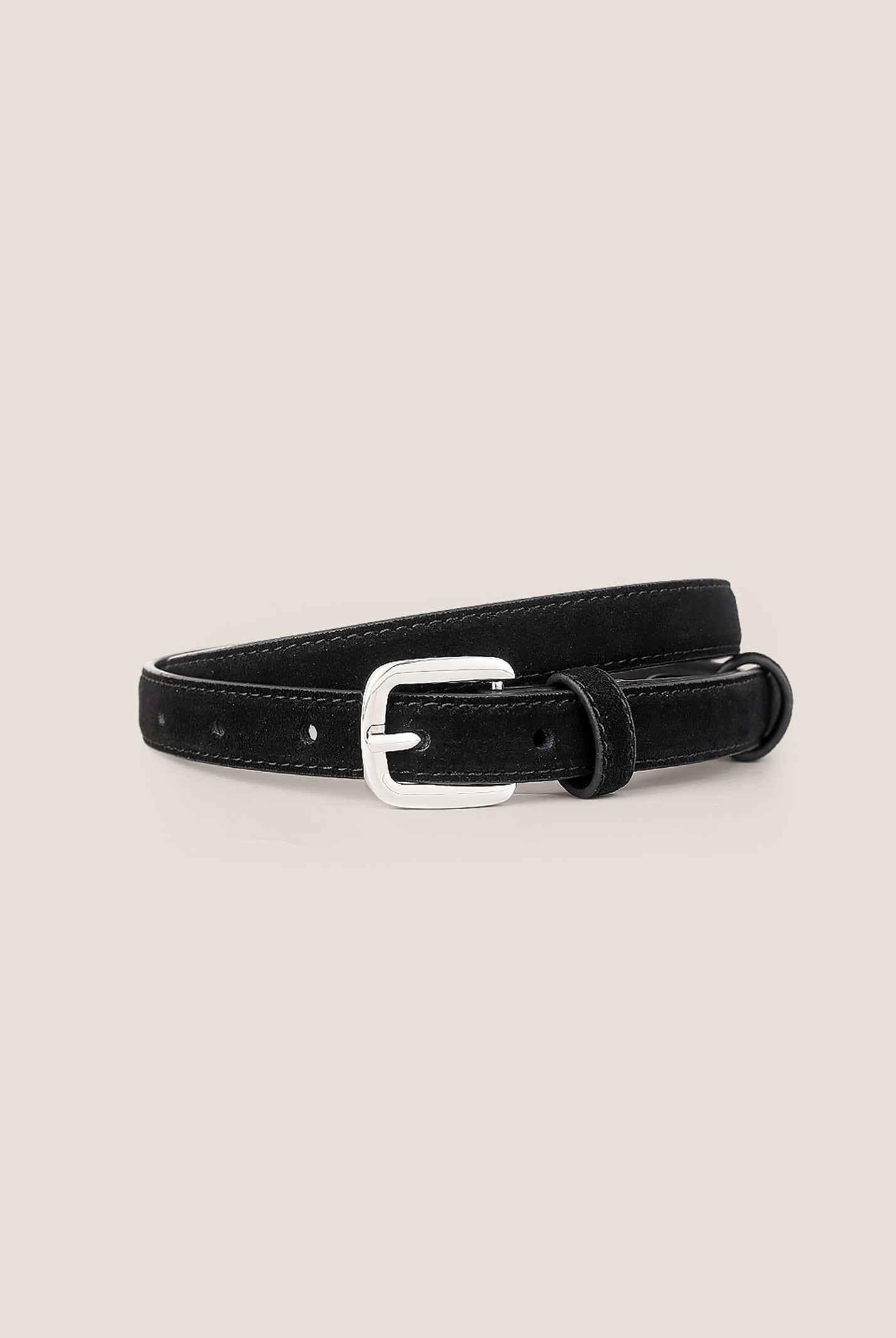 Luxury Suede Decorative Belt With Durable Alloy Buckle by LINTICO