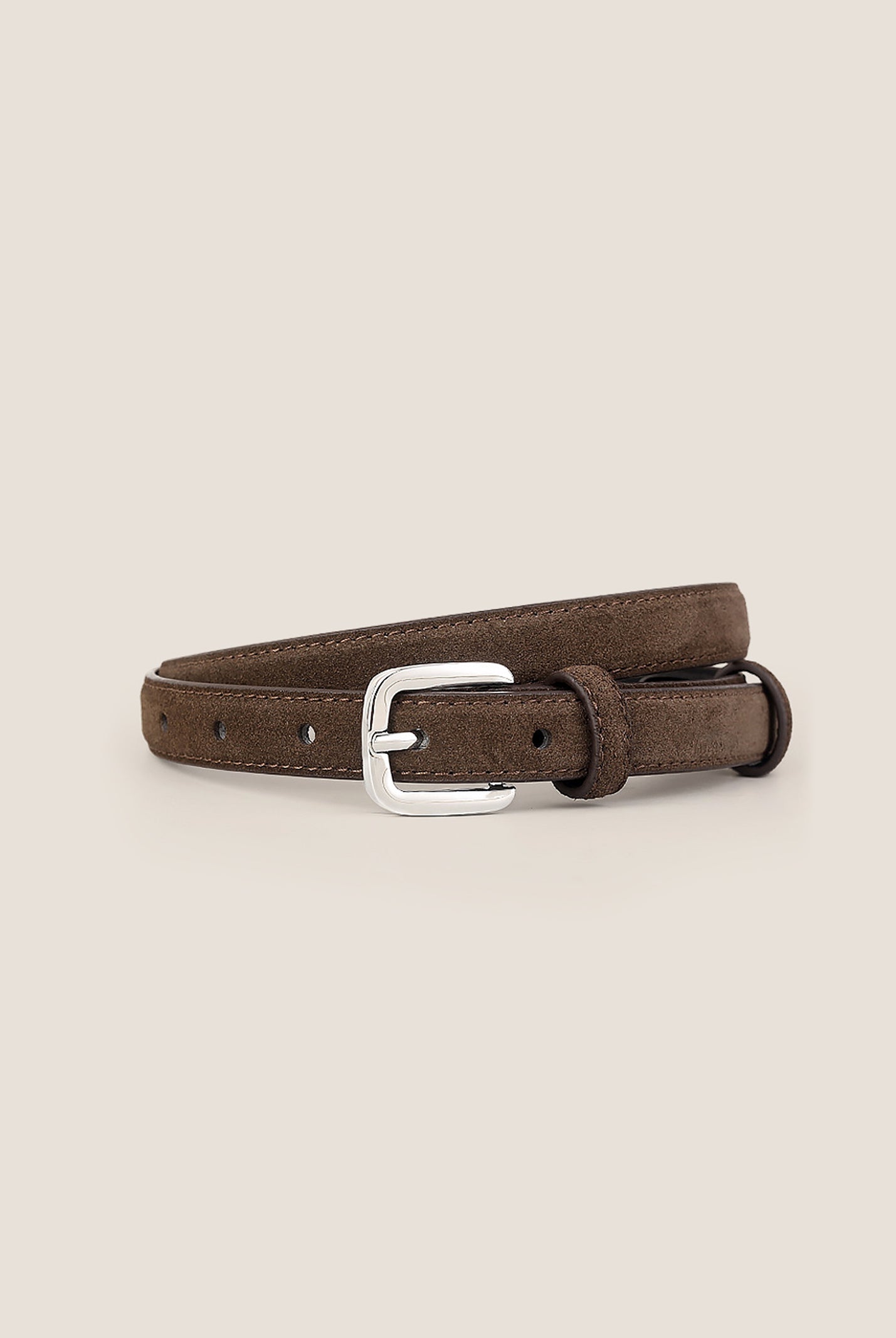 Luxury Suede Decorative Belt With Durable Alloy Buckle by LINTICO