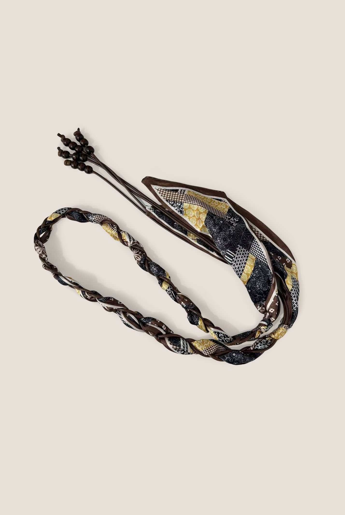 Bohemian Multi-Functional Woven Scarf Belt With Ethnic Prints by LINTICO for women