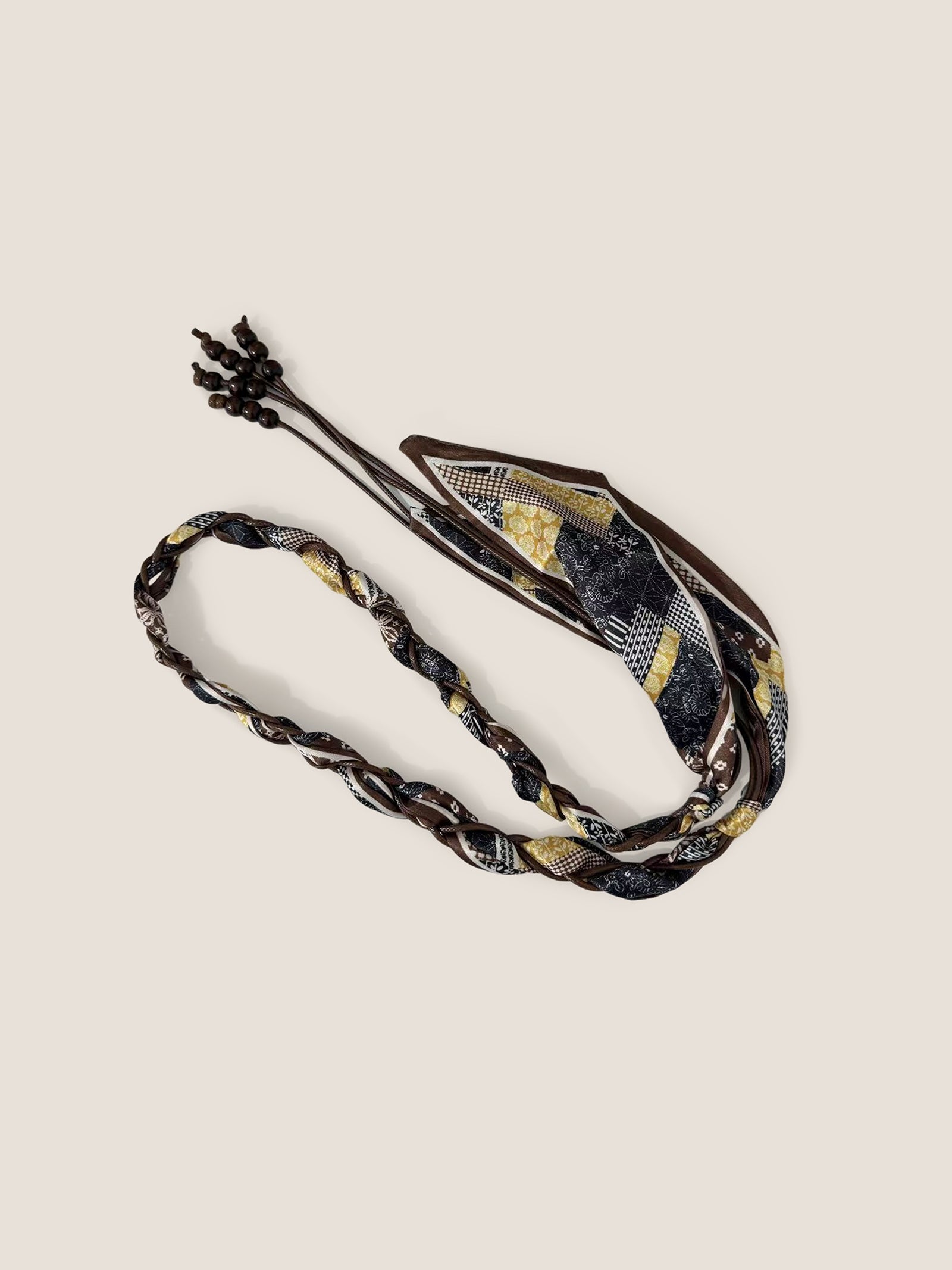 Bohemian Multi-Functional Woven Scarf Belt With Ethnic Prints by LINTICO for women