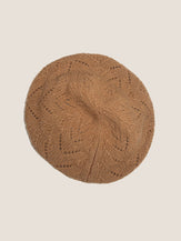 100% Wool Hand-Knit Beret by LINTICO for women