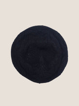 100% Wool Hand-Knit Beret by LINTICO for women