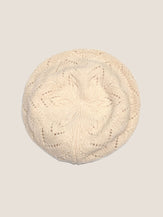 100% Wool Hand-Knit Beret by LINTICO for women