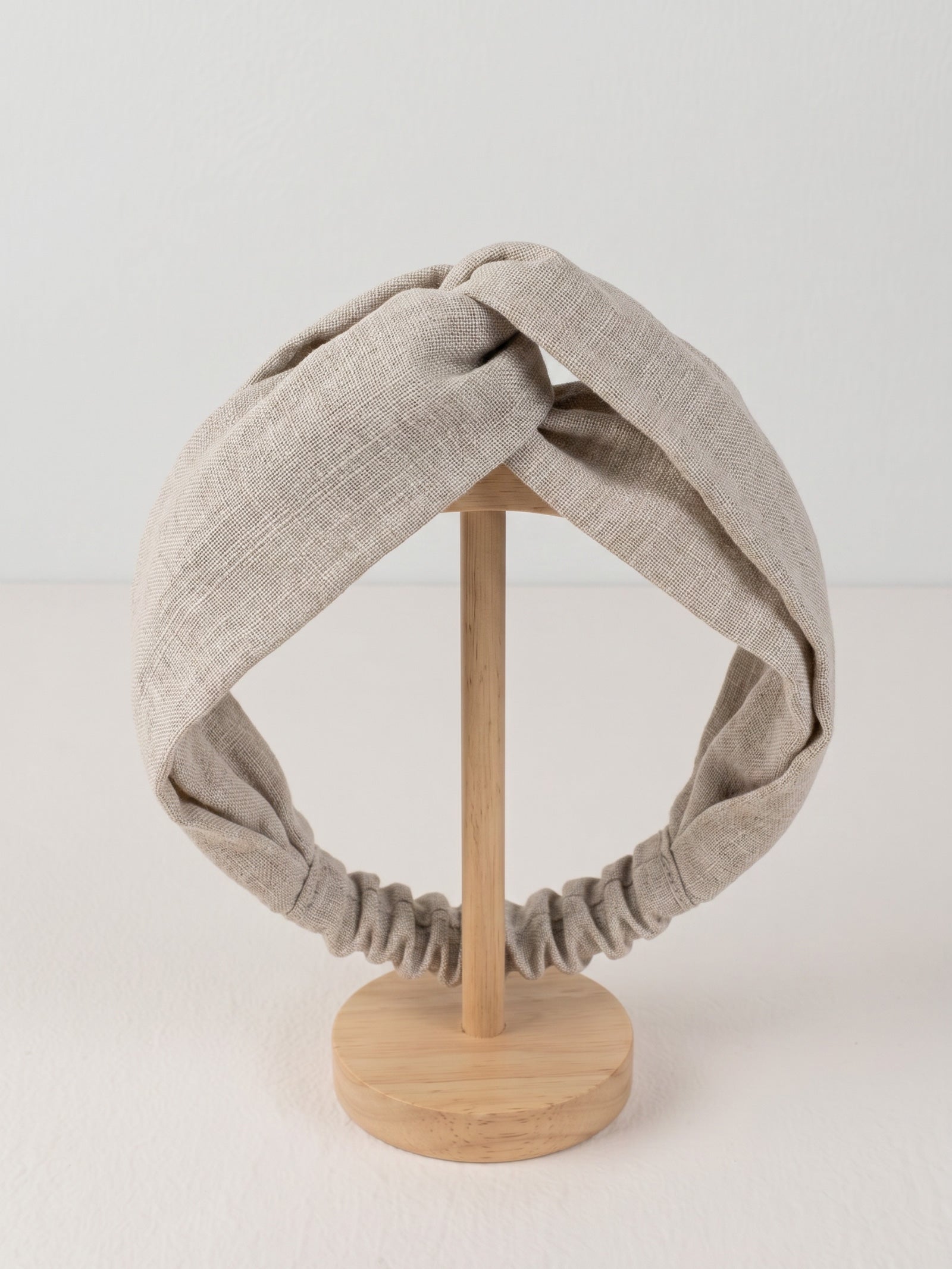 Linen Cross Wide Elastic Headband by LINTICO