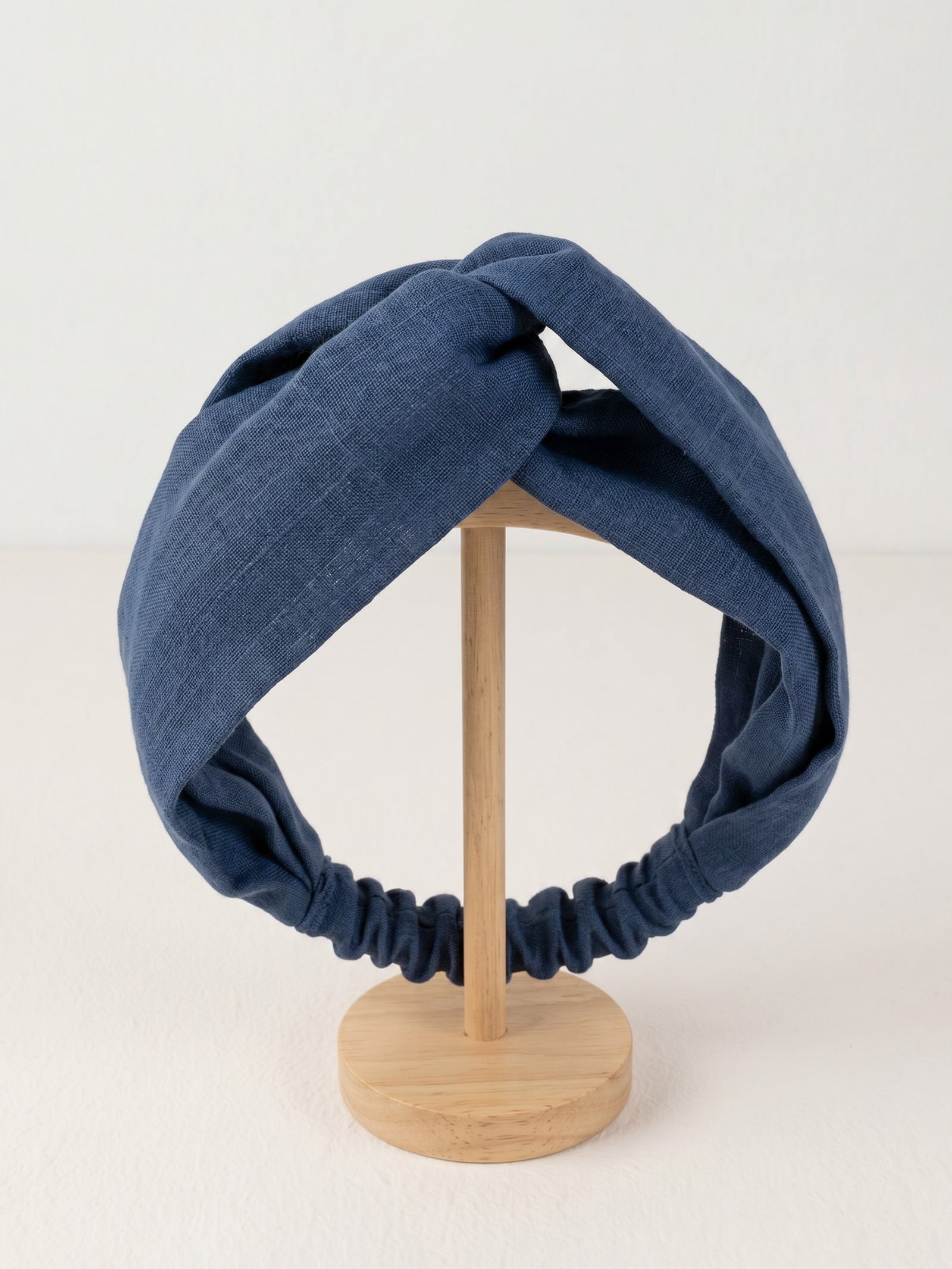 Linen Cross Wide Elastic Headband by LINTICO
