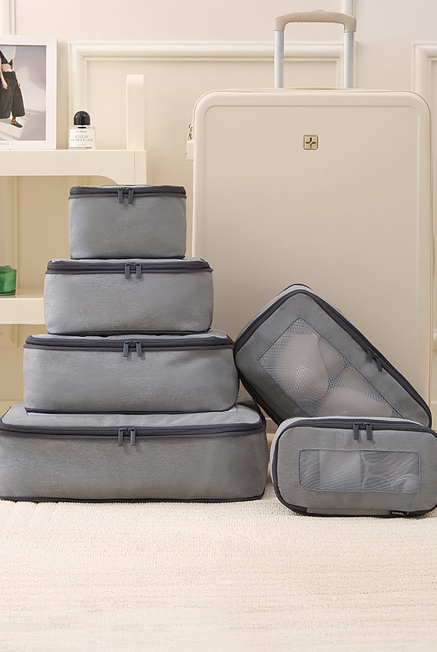Recycled Silk 6-Piece Travel Toiletry Set by LINTICO for women