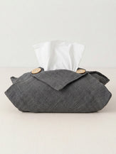 Linen Tissue Box Storage Cover by LINTICO