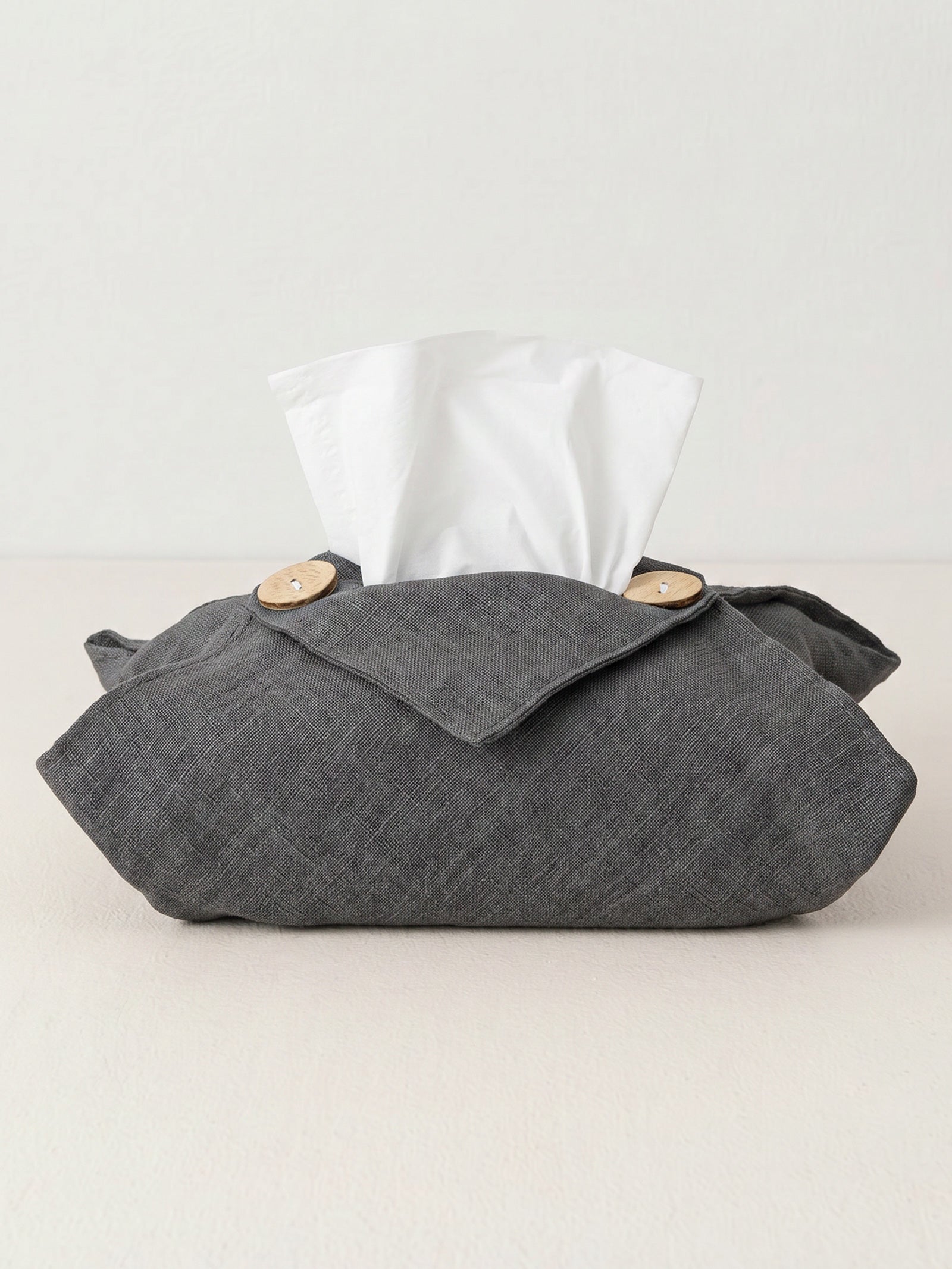 Linen Tissue Box Storage Cover by LINTICO