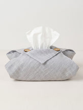 Linen Tissue Box Storage Cover by LINTICO