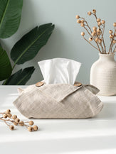 Linen Tissue Box Storage Cover by LINTICO