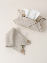 Linen Tissue Box Storage Cover by LINTICO