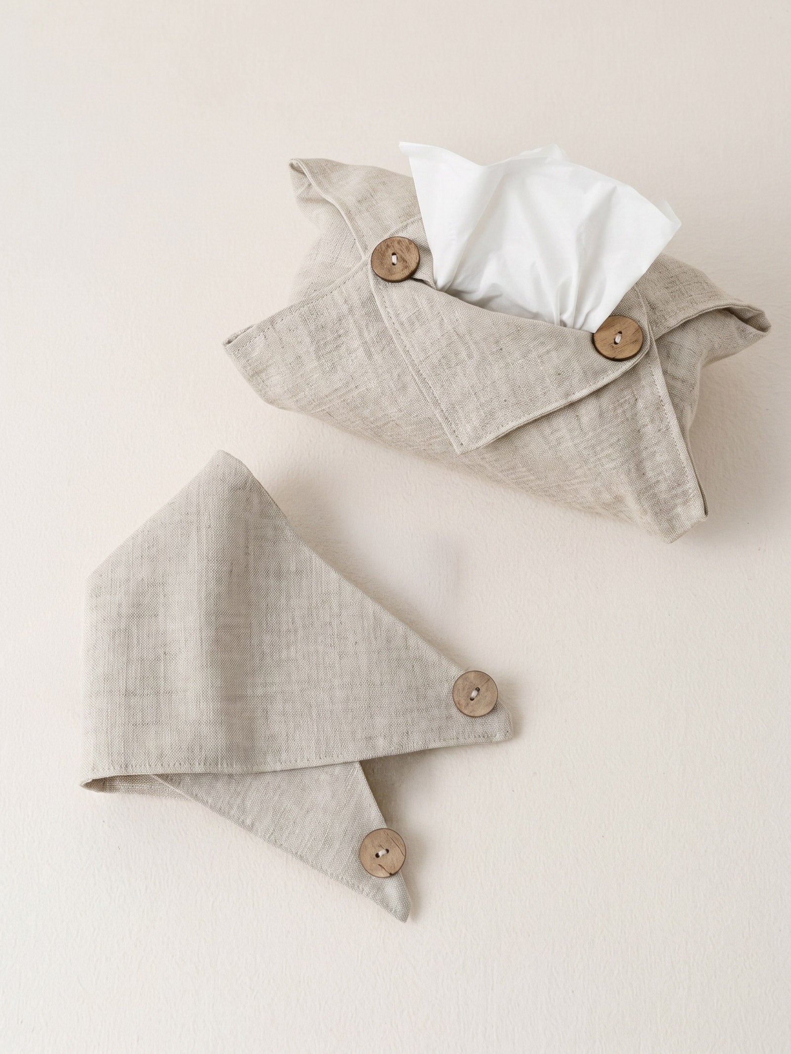 Linen Tissue Box Storage Cover by LINTICO