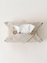 Linen Tissue Box Storage Cover by LINTICO