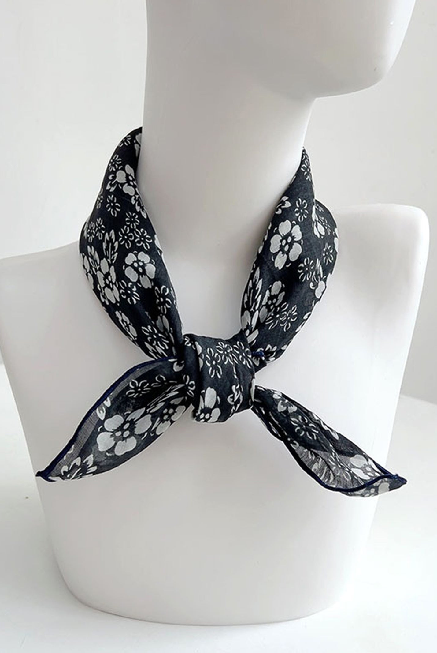 Ramie Vintage Print Handkerchief by LINTICO