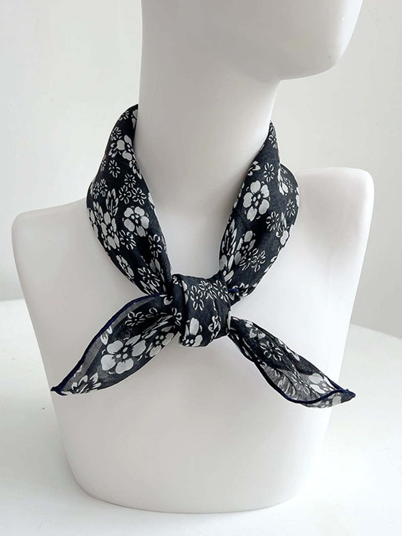 Ramie Vintage Print Handkerchief by LINTICO