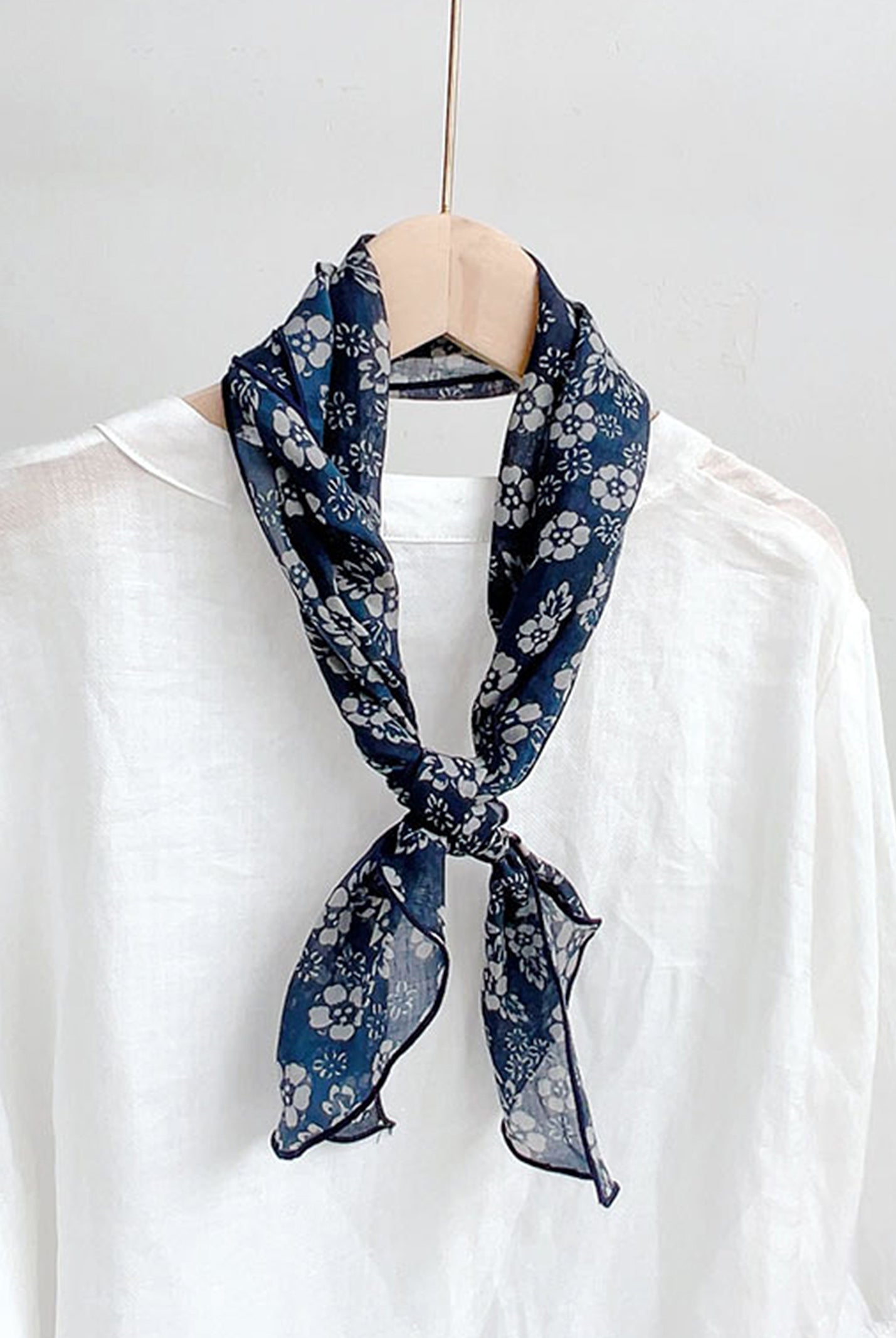 Ramie Vintage Print Handkerchief by LINTICO