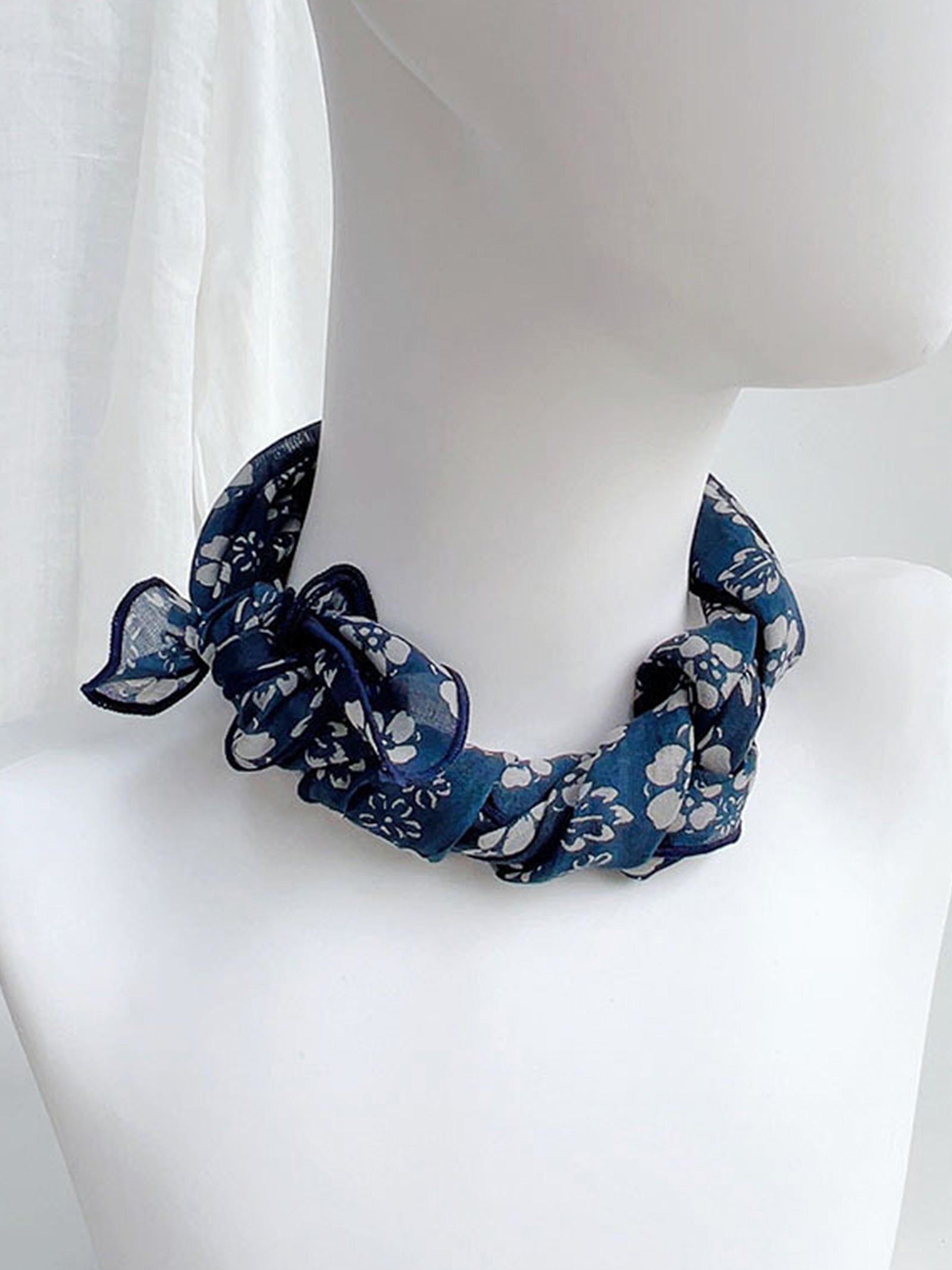 Ramie Vintage Print Handkerchief by LINTICO
