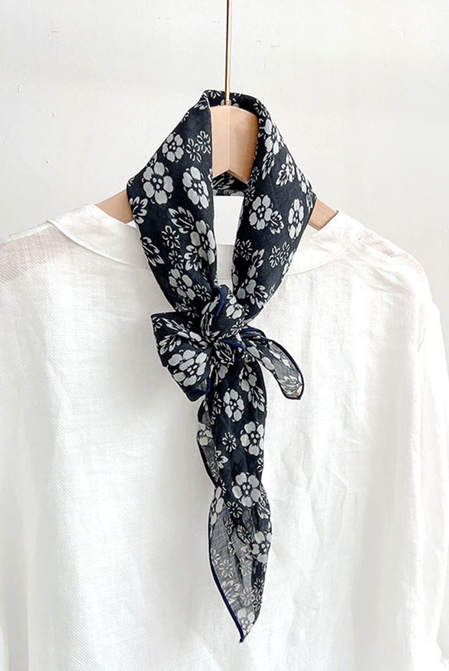 Ramie Vintage Print Handkerchief by LINTICO