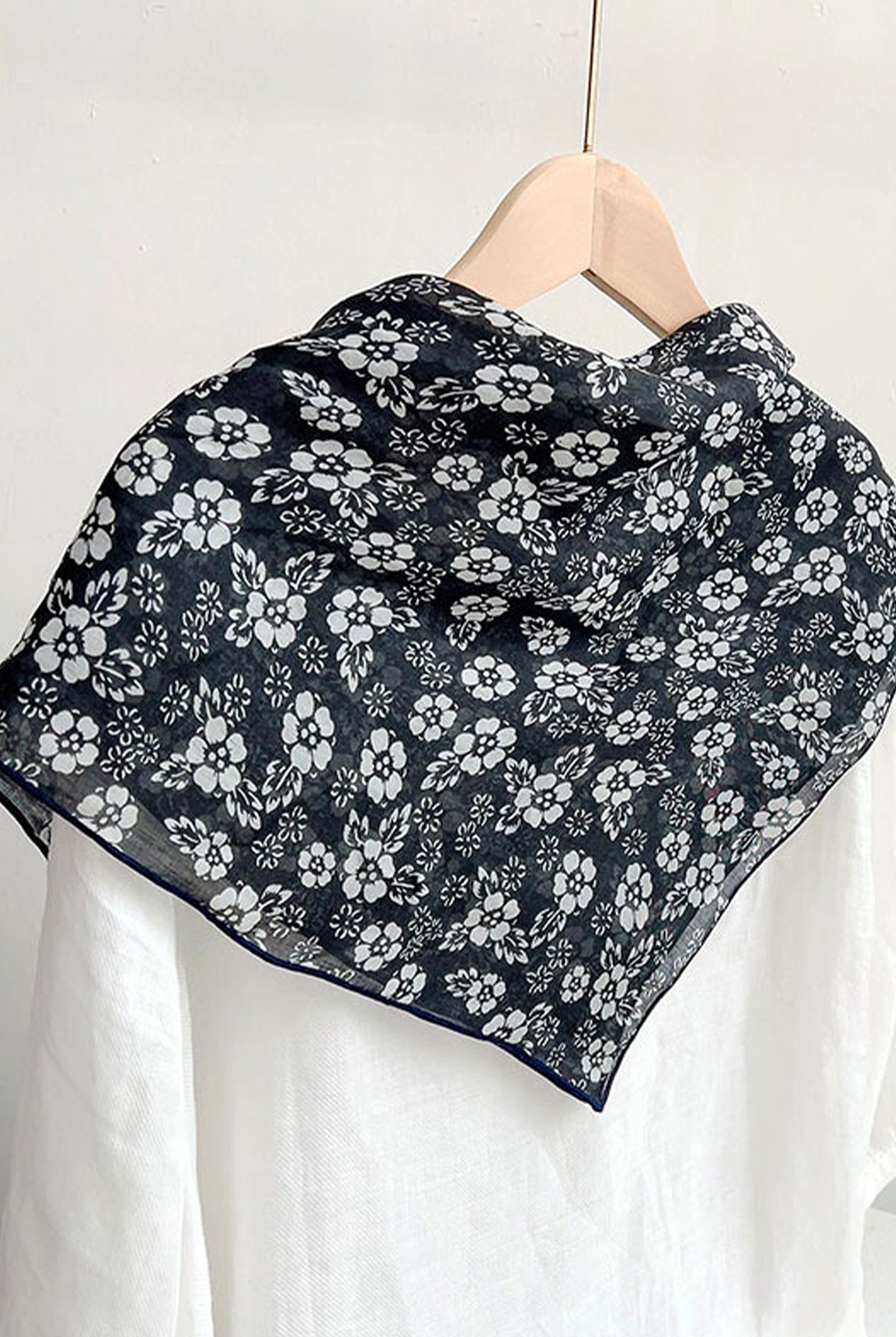 Ramie Vintage Print Handkerchief by LINTICO