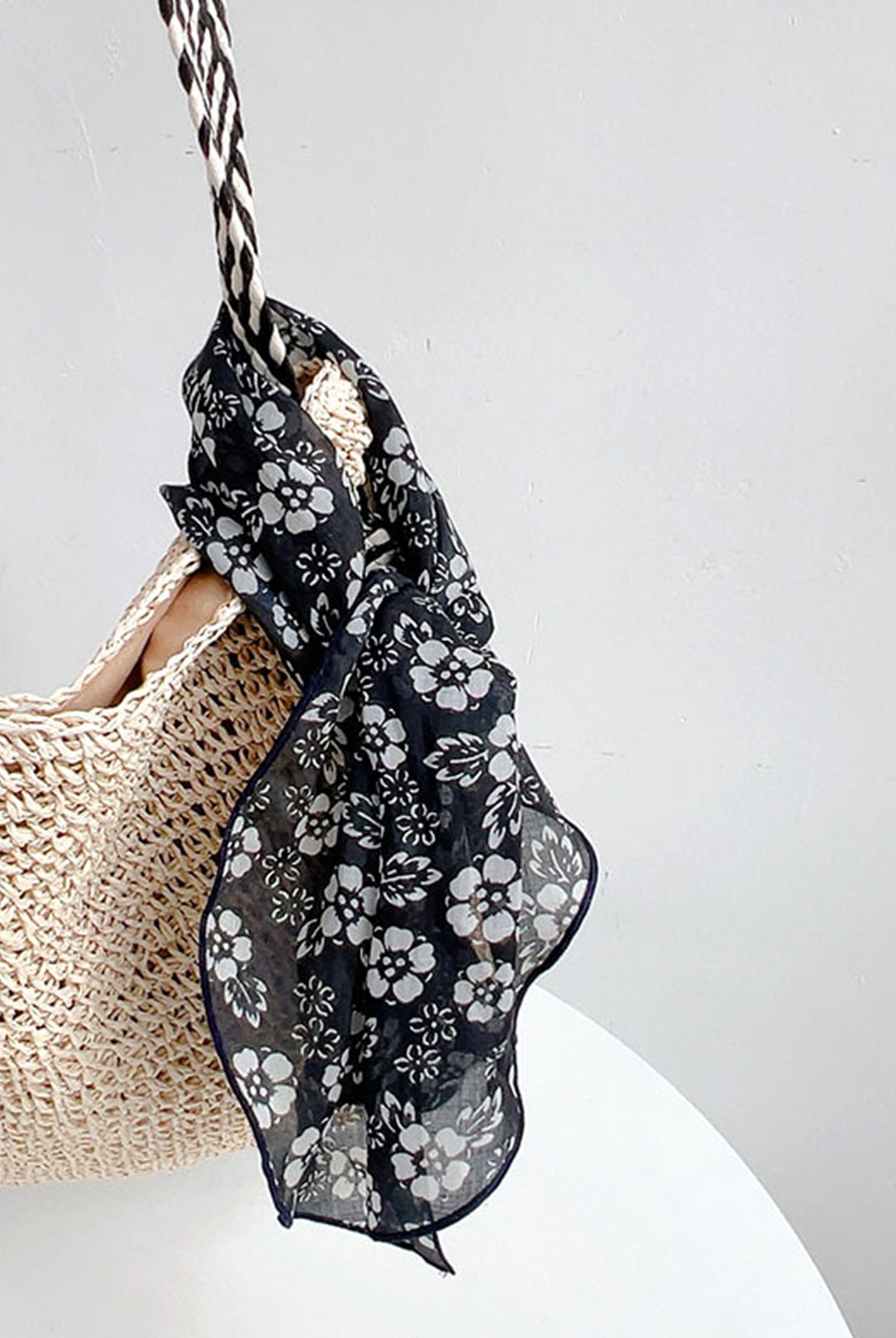 Ramie Vintage Print Handkerchief by LINTICO