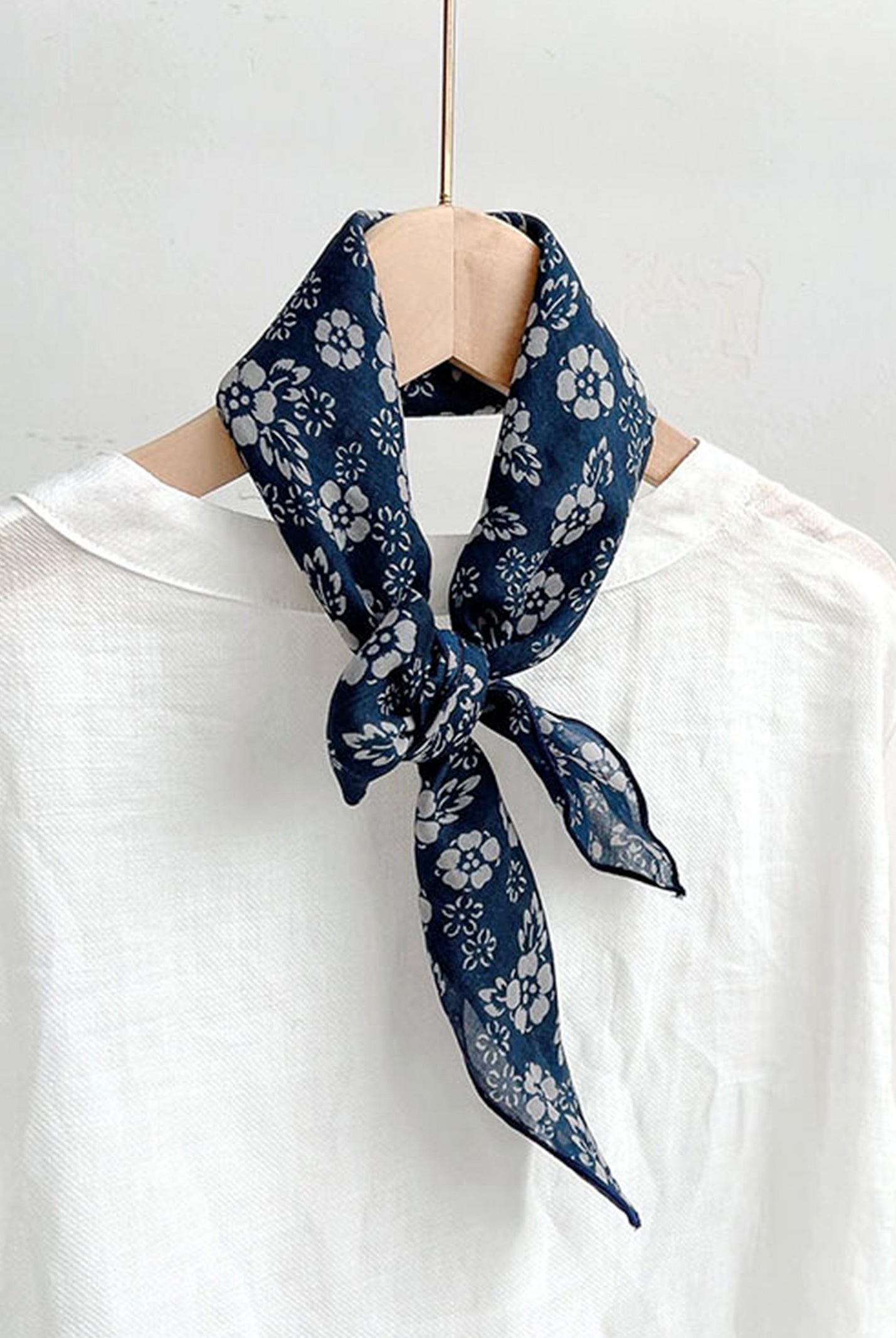 Ramie Vintage Print Handkerchief by LINTICO