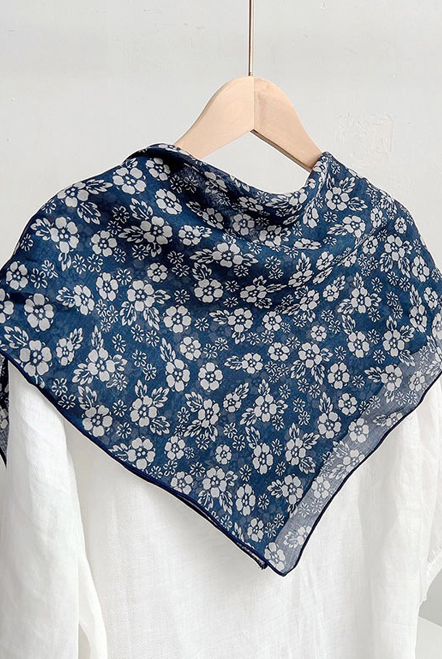 Ramie Vintage Print Handkerchief by LINTICO