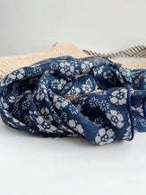 Ramie Vintage Print Handkerchief by LINTICO