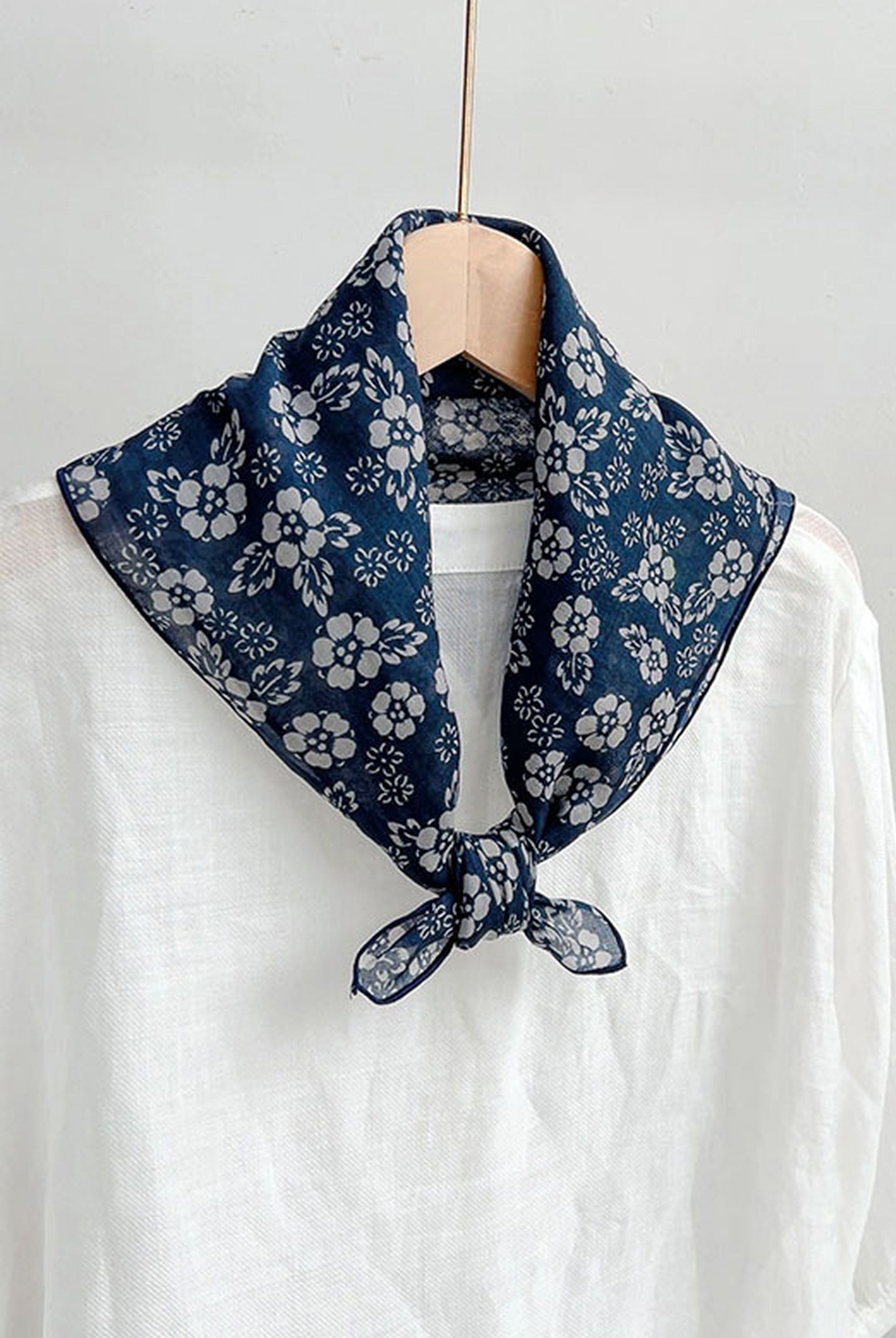 Ramie Vintage Print Handkerchief by LINTICO
