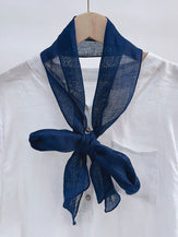 100% Linen Hand-Tie-Dyed Scarf by LINTICO for women