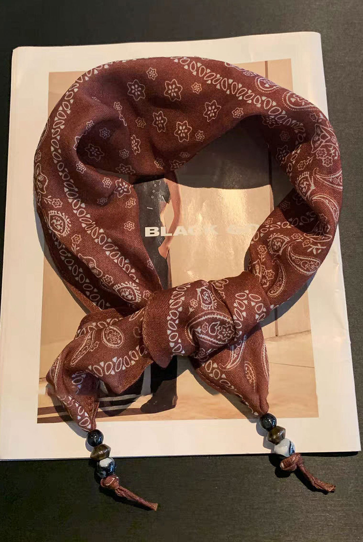 Bohemian Floral Multi-Functional Silk Scarf by LINTICO for women