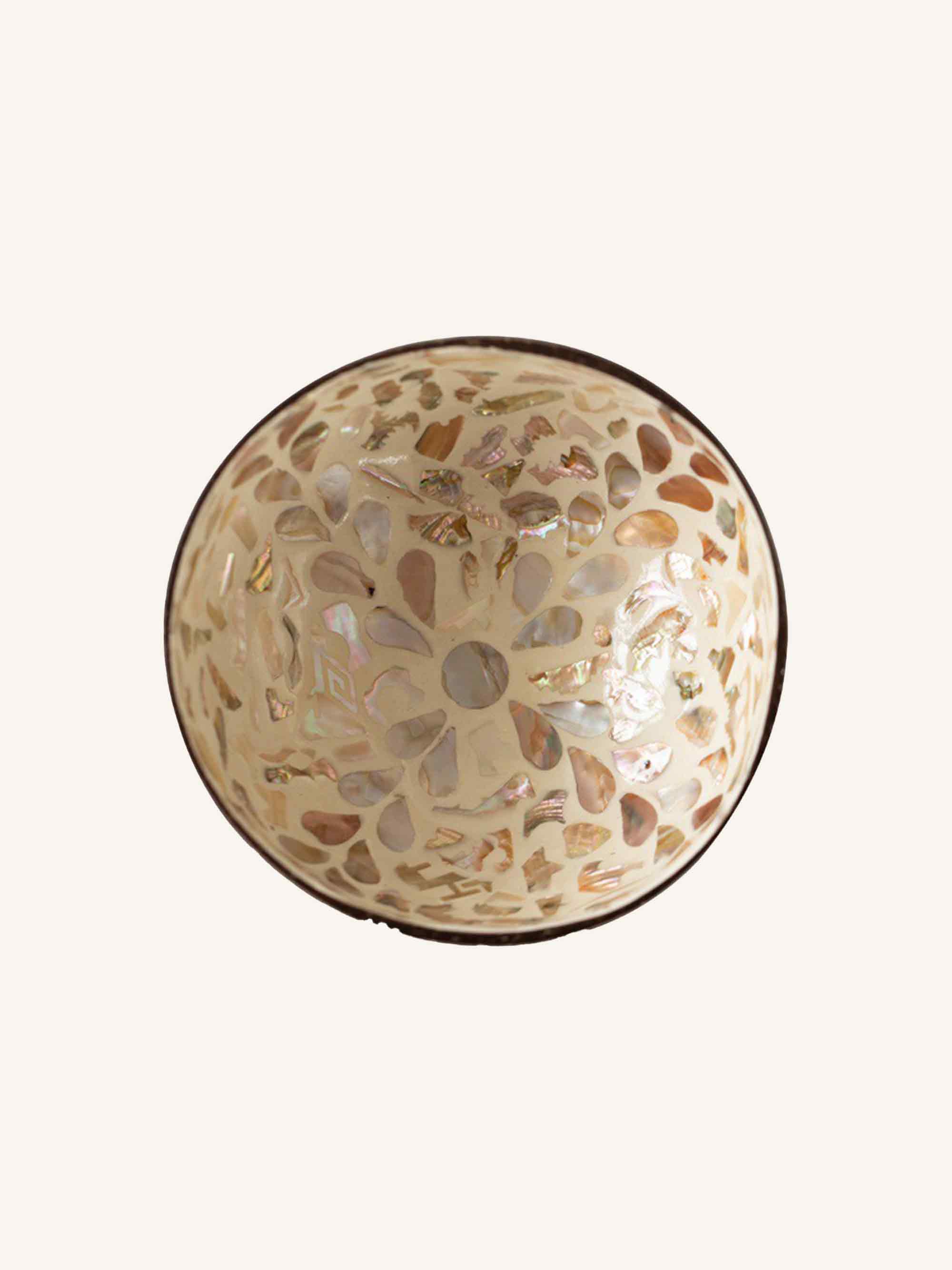 HANDMADE NATURAL SHELL COCONUT BOWL DECOR - Heartfelt Charm / One-Size