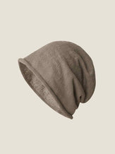 Cotton Linen Slouchy Beanie Lightweight Breathable Casual Hat by LINTICO for women