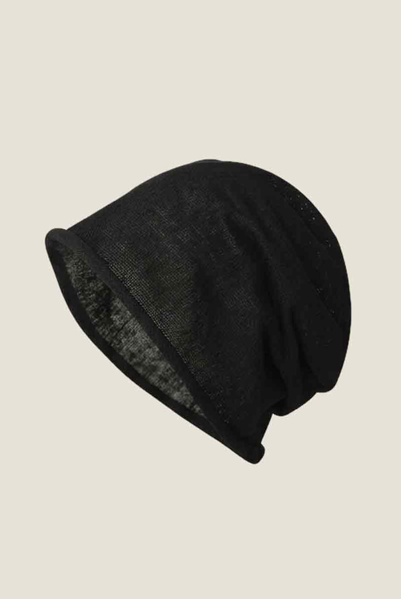 Cotton Linen Slouchy Beanie Lightweight Breathable Casual Hat by LINTICO for women