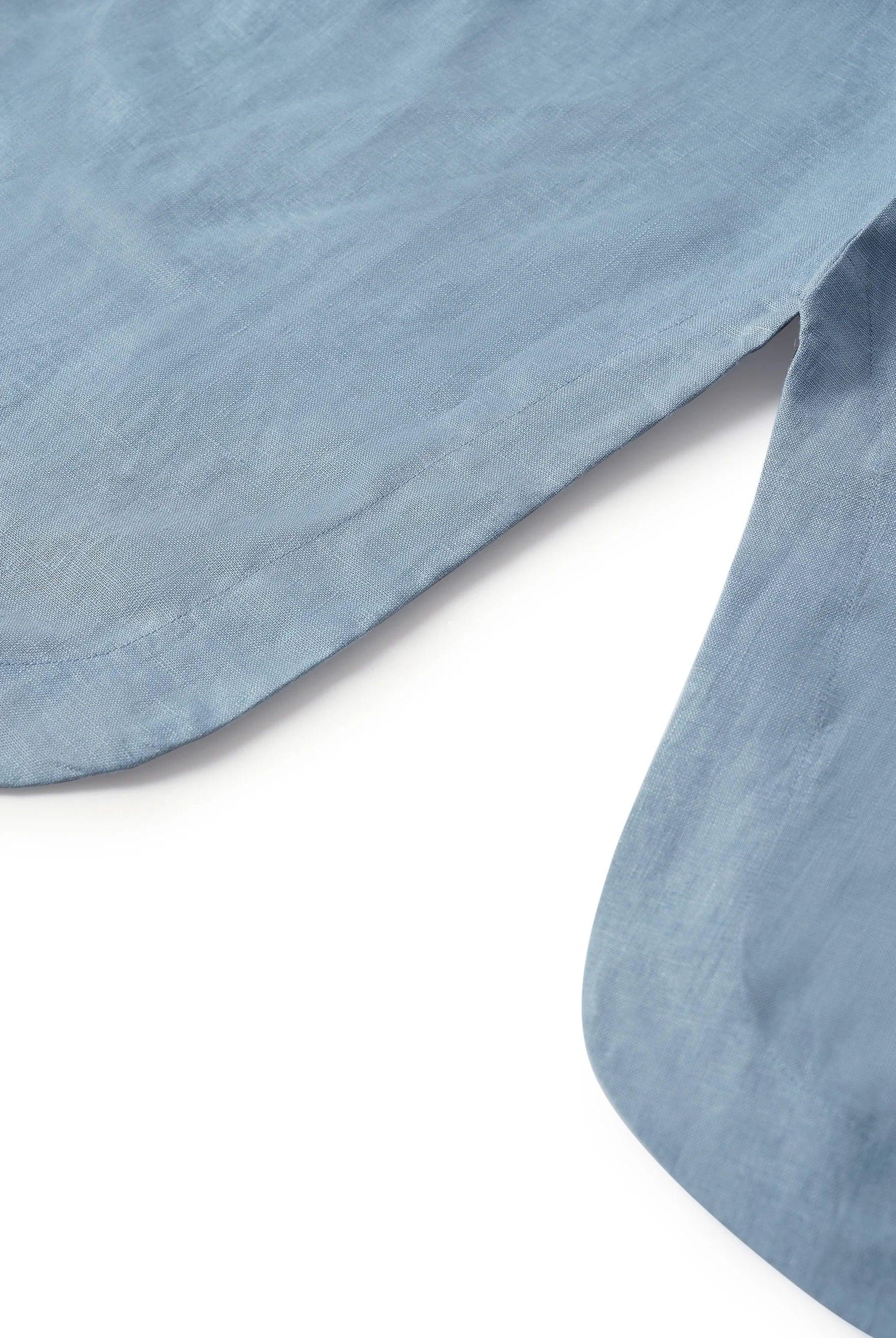 100% Linen Loose Fit Kimono Maxi Dress MADDIE - DRESSES-Linen