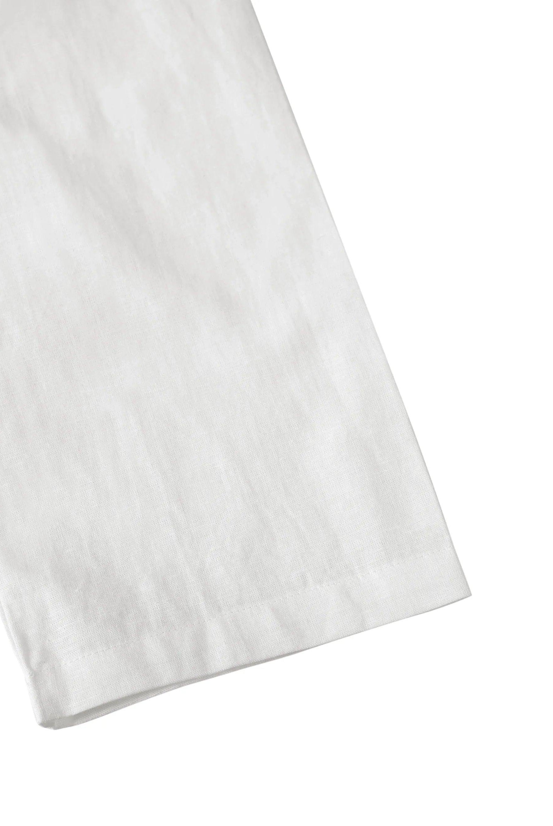 Linen Oversized Fit Pocket Shirt ELOWEN - TOPS-Linen Blouses