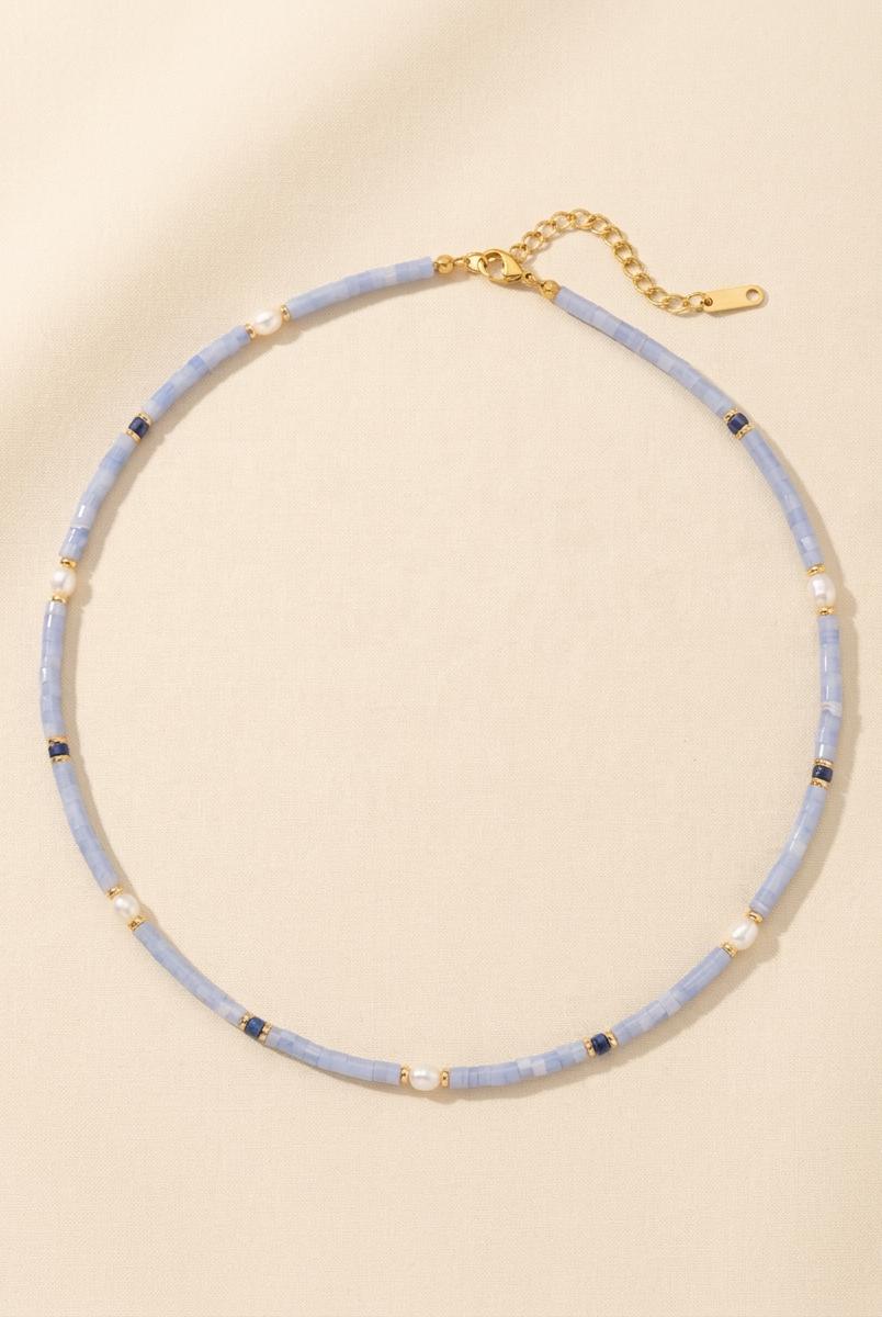 Freshwater Pearl Layering Necklace by LINTICO