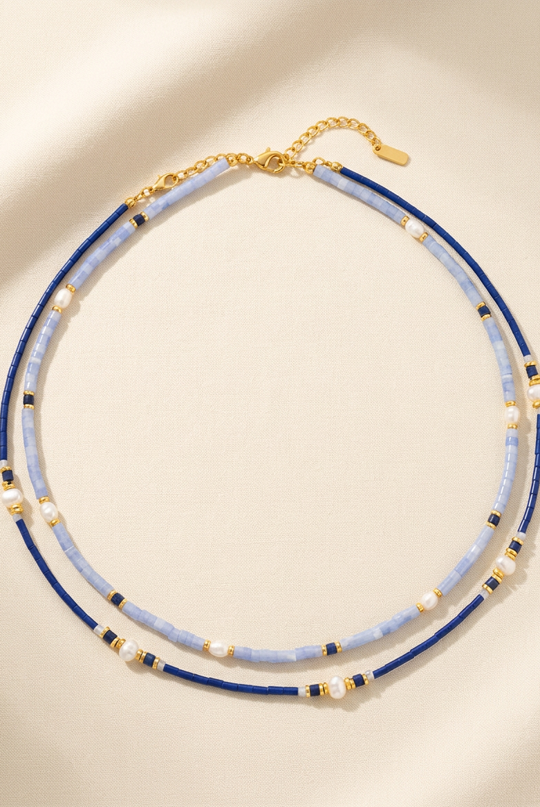 Freshwater Pearl Layering Necklace by LINTICO