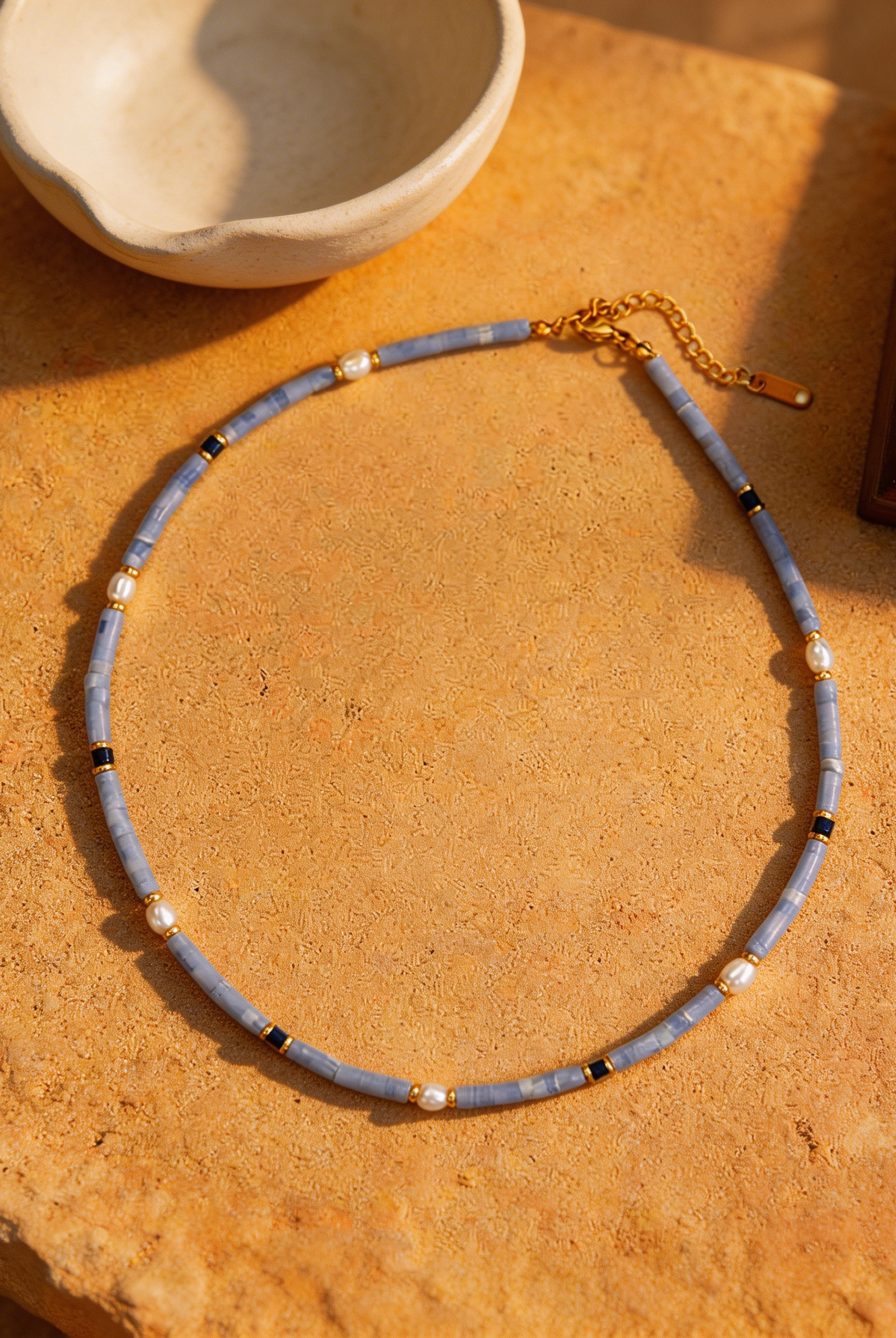 Freshwater Pearl Layering Necklace by LINTICO
