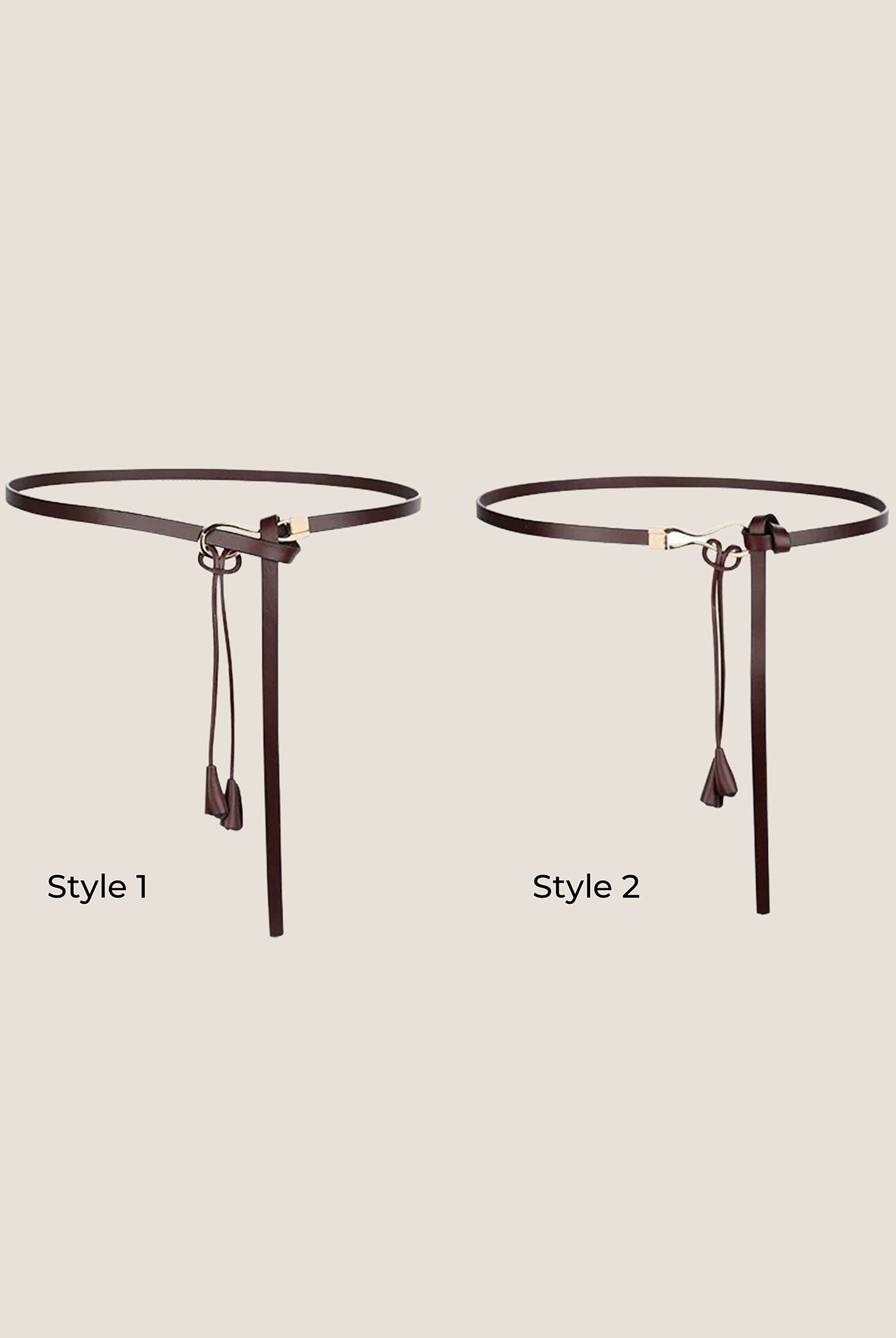 Recycled Leather Belt Versatile Styling For Dress And Blazer VIVETTE by LINTICO for women