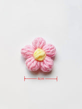 Hand-Knitted Yarn Flowers by LINTICO
