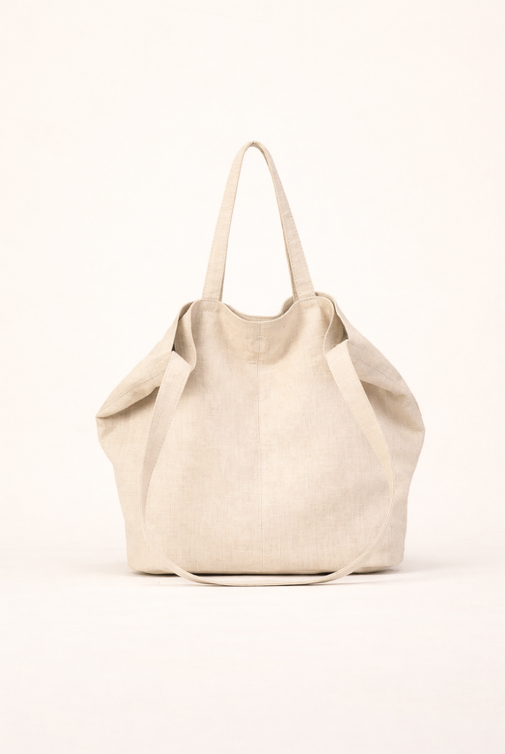 Lightweight Ramie Canvas Large Tote Bag by LINTICO for women