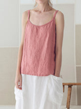 Linen Top Sara - S / Pale Dogwood - tops