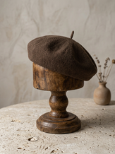 Linen Knit Beret Hat for Women Lightweight Breathable Summer Artist Cap by LINTICO
