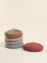 Linen Knit Beret Hat for Women Lightweight Breathable Summer Artist Cap by LINTICO
