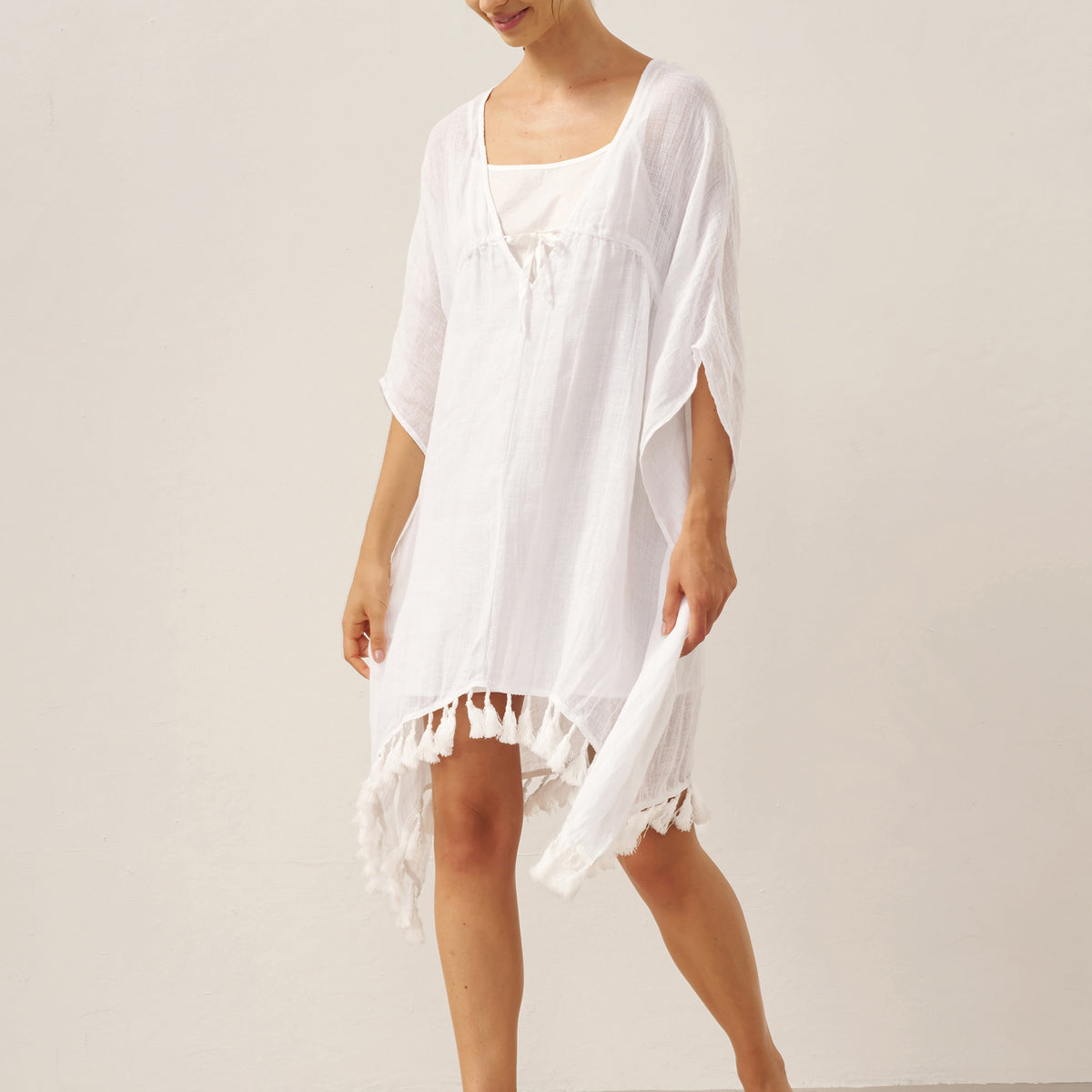 crochet jumper dress pattern free Easy Bernat Hoco Dress Plain Black over the knee dress Color:WhiteSmoke