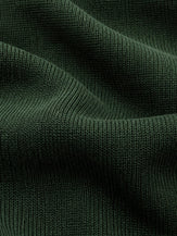 Green Lyocell Ruffle V Neck Gathered Waist Knit Midi Dress BRIELLE by LINTICO