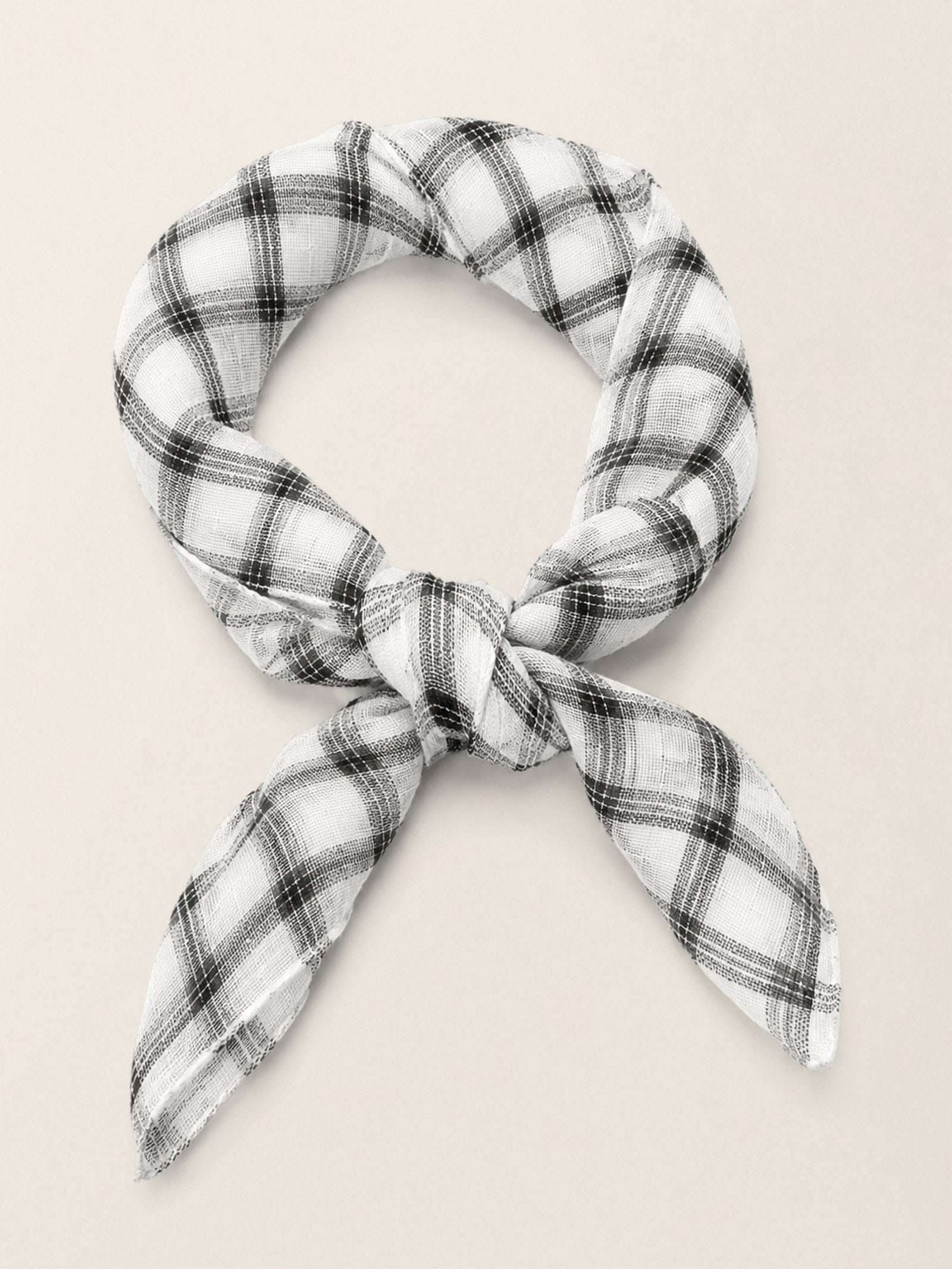 Natural Linen Soft Texture Scarf by LINTICO