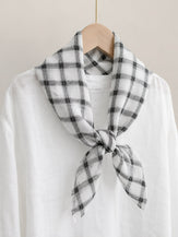 Natural Linen Soft Texture Scarf by LINTICO