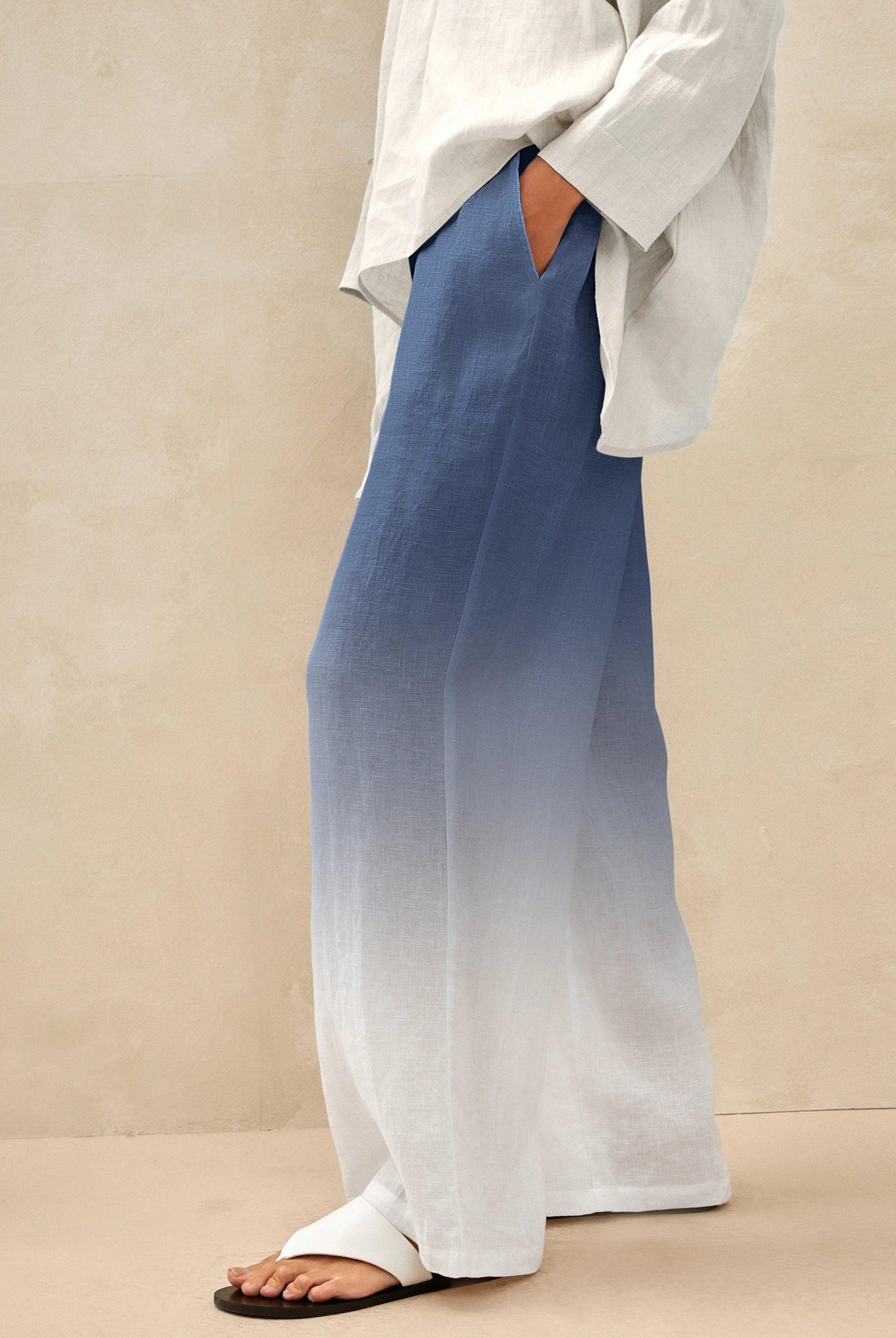 100% Linen Classic Pants SELAH - BOTTOMS-Linen